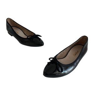 Paul Green Black Patent Leather Ballet Flats, Size UK 4 (US 6)